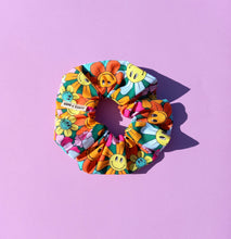 Load image into Gallery viewer, Smiley Scrunchie, Large, Australian Scrunchies, Skate Surf Wear Fashion, Flower 90s
