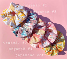 Load image into Gallery viewer, Organic Cotton Floral Scrunchie, Large, Australian Scrunchies Cotton
