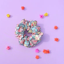 Load image into Gallery viewer, Candy Love Hearts Scrunchie, Large, Australian Scrunchies, Skate Street Wear Fashion, 90s
