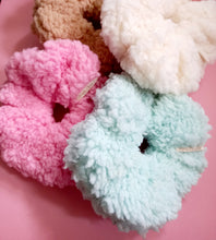 Load image into Gallery viewer, Pink Plush Teddy Scrunchie
