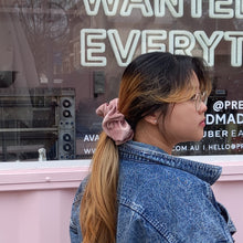 Load image into Gallery viewer, XL Sun x Surf Blush Pink Cord Scrunchie
