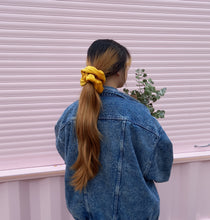 Load image into Gallery viewer, XL Sun x Surf Yellow Cord Scrunchie
