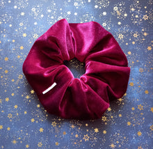 Load image into Gallery viewer, XL Luxe Wine Velvet Scrunchie
