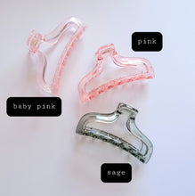 Load image into Gallery viewer, Sage Translucent Hair Claw

