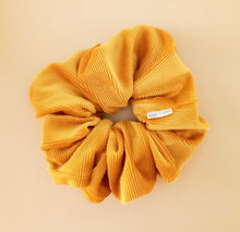 Load image into Gallery viewer, Sun X Surf Cord Scrunchie in Sunny Mustard Yellow
