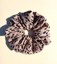 Load image into Gallery viewer, Leopard Print XL Scrunchie in Tan / Blush, Animal Print, Tortoise Look
