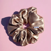 Load image into Gallery viewer, XL Scrunchie in Champagne, Satin Scrunchie
