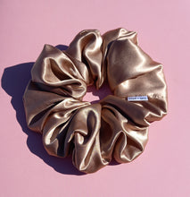 Load image into Gallery viewer, XL Scrunchie in Champagne, Satin Scrunchie
