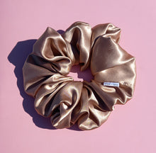 Load image into Gallery viewer, XL Scrunchie in Champagne, Satin Scrunchie
