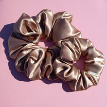 Load image into Gallery viewer, XL Scrunchie in Champagne, Satin Scrunchie

