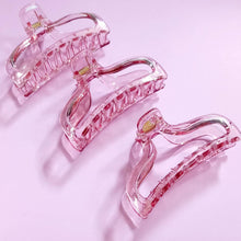 Load image into Gallery viewer, Pink Translucent Hair Claw
