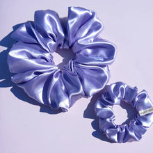 Load image into Gallery viewer, Lavender XL Scrunchie, Lilac, Luxe Satin Scrunchie
